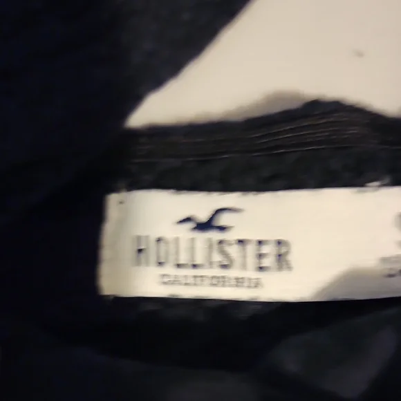 Hollister Black Ribbed Bustier Crop Tank Top - Picture 2 of 8